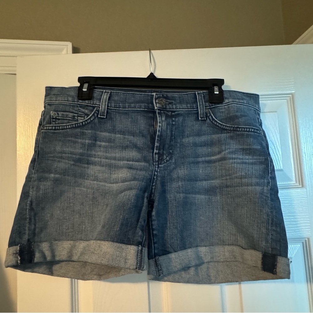 Seven7 denim shorts. Size 30. Worn maybe once. In great shape with rolled cuff.